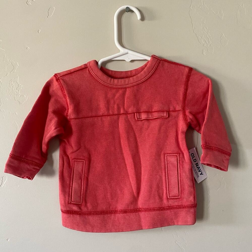 Old Navy Baby Cotton Blend Sweatshirt- Size 3-6m NWT Gender Neutral Casual Comfy